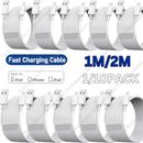 10X Fast USB Cable Charger cord For Apple iPhone 8 X 11 12 13 Pro iPad Charging