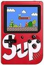 Mobility SUP Retro Video Game with Battery Handheld Console Classic Retro Video Gaming Player Colourful LCD Screen USB Rechargeable Portable Game Console with 400 in 1 Classic Game RED Color