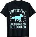 VidiAmazing Arctic Fox Like A Normal Fox But Cooler ds081 T-Shirt Black
