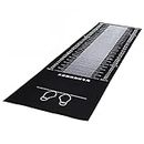 TEQIN Long Jump Mat, Standing Long Jump Mat for Adult, Non-Slip Carpeted Long Jump Mat, Wear-Resistant Physical Training Pad for Indoor Outdoor Grown-up(Single Color)
