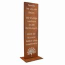 Garden decoration rust sign families decoration living room garden sign saying family boho