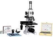 ESAW MM-02 Student Compound Microscope MAG: 100x to 1500x with 25 Prepared Glass Slides
