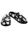 The Nightmare Before Christmas Jack Sally Adult Women's Scuff Slide On Slippers (Large, Black)