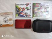 Nintendo 3DS  Compresa Di Giochi  Console - Rossa SENZA CARICATORE
