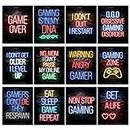 12 Pieces Video Game Posters Neon Gaming Poster Game Themed Art Poster Print Wall Decoration for Teens Boys Girls Bedroom Game Room 8” X 10” Unframed