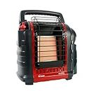 Mr. Heater Portable Buddy Heater - 9000 BTU Propane Heater with Foldable Handle, Piezo Ignition, Safety Features, and Convenient Portability - Perfect Heating Solution - Red-Black