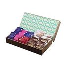Loyka Green Lotus Gift Hamper | Assorted Sweet & Savoury Gourmet Delicacies | Nutty Indulgent Chocolates | Gift Box
