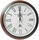Nautical Gallery Handmade Wooden Analog Wall Clock Antique Unique Style Art Decoration Clock For Home & Office 12 Inch - (Brown)