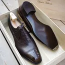 Oxfords Shoes for Men Brown Black Business Lace-up Pu Office Brogue Dress Shoes Zapatos De Vestir