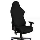 Xusxes Gaming Chair Covers, Office Chair Swivel Chair Cover, Washable Gaming Chair Cover for Computer Chairs/DX Racing/PC Seat Cover, Black