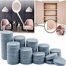 DIY Crafts 1 INCH 25 Pcs, Felt Furniture Pads - Felt Pads Floor Protector - Chair Felts Pads for Furniture Feet Wood Floors - Best Furniture Pads for Floors - Protect Your Hard Floors! (Grey) (25)