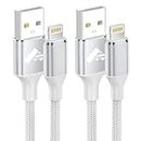 10ft iPhone Charger Cable 2pack, 3A Long iPhone Charging Cable MFi Certified USB A to Lightning Cable iPhone Cord Fast Charging Compatible with iPhone 14 13 12 11 Pro Max Mini XS XR X 8 Plus iPad