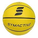 Amazon Brand - Symactive - Basketball Size 7 Professional Basket Ball for Indoor-Outdoor Training Basketball for Players with Free Air Needle Best Basketball Match Ball for Kids, Men Size 7, [Yellow]