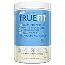 TrueFit Vanilla Protein Powder & Meal Replacement Shake - 25g Grass Fed Whey, Probiotics & Organic Superfoods for Gut Health, Non-GMO, Gluten Free, Vanilla 2 LB