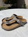Birkenstock Gizeh Size EU 39 US Women’s 8 Slate Gray Birko-Flor Thong Sandals