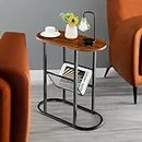 Rafaelo Mobilia Side Table With Mesh Magazine Holder, Small Side Table, End Tables, Small Bedside Table, Side Table Living Room, Living Room Tables, ND171