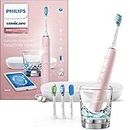 Philips Sonicare DiamondClean Smart Electric, Rechargeable toothbrush for Complete Oral Care, with Charging Travel Case, 5 modes – 9500 Series, Pink, HX9924/21