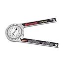 Starrett ProSite Miter Protractor Angle Finder with Two Laser Engraved Scales - Ideal for Carpenters, Plumbers, and DIY Home Improvement - 7" Narrow Aluminum - 505A-7