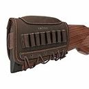 TOURBON Leather Cheek Riser for Rifle Stock Shell Holder Gun Stock Pouch Hunting Accessories (Right)