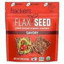 Doctor In The Kitchen, Flackers Organic Flax Seed Crackers, Savory Flaxseed, 5-Ounce