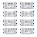 Sonoff WiFi Switch 8-Pack Alexa Switches Wireless Remote Control Electrical for Household Appliances,Compatible with Amazon Alexa and Google Home,DIY Smart Home Devices on Your Phone