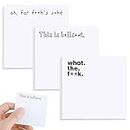 TIESOME Funny Sticky Note, 3 Pcs(150 Sheets) Funny Spoof Notes Rude Posted Notes Desk Accessories Adult Note Pads Set Sassy Office Supplies Novelty Memo Pads Sticky Note for Friends Co-Workers Boss(A)