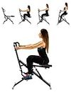 Power Rider Total Crunch Abdominal AB Core Fitness Upright Squat Glutes Exercise Home Gym Workout Machine Full Body Core Training Fitness System 12 Hydraulic Adjustable Levels Cardio Strength Training