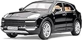 MTG Metro Toys & Gift Porsche Cayenne Turbo 1:32 Diecast Scale Model Alloy Metal Pull Back Toy car for Kids with Openable Doors & Light, Music Toy Vehicle for Kids - Colors as Per Stock