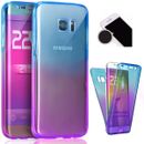 360 Vordere Rückseite Ganzkörper Farbverlauf Gel Hülle Cover für Samsung Galaxy S9 Plus