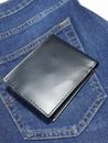Men's Bifold Leather Wallet With ID Window Credit Card Holder Slim Purse