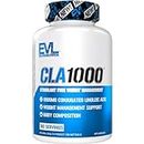 Conjugated Linoleic Acid CLA Supplement - Evlution Nutrition CLA Pills to Support Belly Fat Burning with Diet & Exercise - Stimulant Free Preworkout Fat Burner for Men from Safflower Oil 180 Servings
