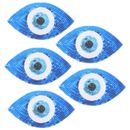  5 piezas de accesorios de ropa para ojos con lentejuelas cosas para pegatinas de automóvil Fjbiden