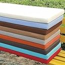 5cm Thick Dining Bench Seat Cushion Pad 2/3 Seater Waterproof,Outdoor Garden Bench Seat Cushion Pad for Home Garden Swing Patio (120x30cm,Nero)