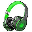 sunvito Cuffie Bluetooth 5.0 Senza Fili, Pieghevole Auricolari con Mic, Lettore MP3, Radio FM, Wireless e Cuffie Cablate, Cuffie Over Ear (oro rosa) (Green)