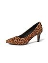 Clarks Illeana Tulip, Zapatos de Vestir par Uniforme Mujer, Estampado de Leopardo, 41 EU