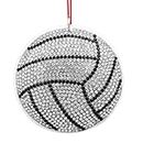 D4DREAM Volleyball Christmas Ornament Fibre Volleyball Ornaments for Christmas Tree Car Hanging Ornament Christmas Sports Ornaments for Kids Boy Men Christmas New Year Holiday Party Decoration