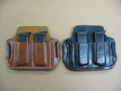 Azula Holsters OWB 2 Slot Pancake Belt Dual Mag Clip Pouch .Choose Gun & Color 3