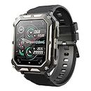 Njord Gear Indestructible Smartwatch, 2024 Njord Gear Smart Watch, Ip68 Waterproof Outdoor Rugged Smartwatch, with Remote Control Selfie and Sleep Monitoring, Sports Watch (Black)