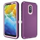 Asuwish Phone Case for LG Stylo 4 Cell Cover Hybrid Rugged Shockproof Protective Full Body Heavy Duty Mobile Accessories Stylo4 Plus LGstylo4 Sylo4 Style 04 4+ Q Stylus Alpha Stlo4 Women Men Purple