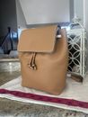 SALE Tory Burch Thea Tiramisu Tan Pebbled Leather Medium Backpack 145920 $498