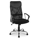 Merax Office Chair Desk Chair Home Ergonomic Computer Task Swivel Chair Home Office (Black (mesh))