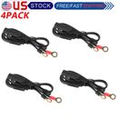 4PACK Battery Terminal Ring Sae Connector Harness Charger Cable Extension Cord