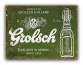 Grolsch Style Metal Beer Sign Garden Bar Kitchen Man Cave