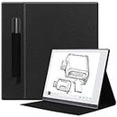KuRoKo Remarkable 2 Case Slim Lightweight Book Folios Case Cover for Remarkable 2 Tablet 10.3 inch Digital Paper(2020 Released) Remarkable 2 case with Pen Holder-Black