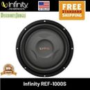 Infinity REF1000S Reference Series 800W 10" Shallow Mount Car Audio Subwoofer