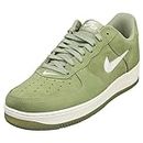 NIKE Air Force 1 Low Retro Mens Trainers DV0785 Sneakers Shoes (UK 9.5 US 10.5 EU 44.5, Oil Green Summit White 300)
