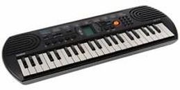 Casio SA77 44-Key Mini Portable Electronic Keyboard SA-77 Gray 100 Tones 50 Ryth