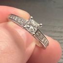 Diamond Engagement Ring 1-1/4 ct tw Princess-cut 14K White Gold - Used