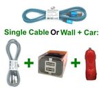 Cable de cargador para iPhone 6 / 6s y iPhone 6 Plus / 6s Plus /w pared + enchufe de automóvil