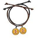 offbb Dragon Lord Chess Japanese Pastime Bracelet Double Leather Rope Wristband Couple Set Gift